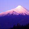 The Osorno Volcano at sunset